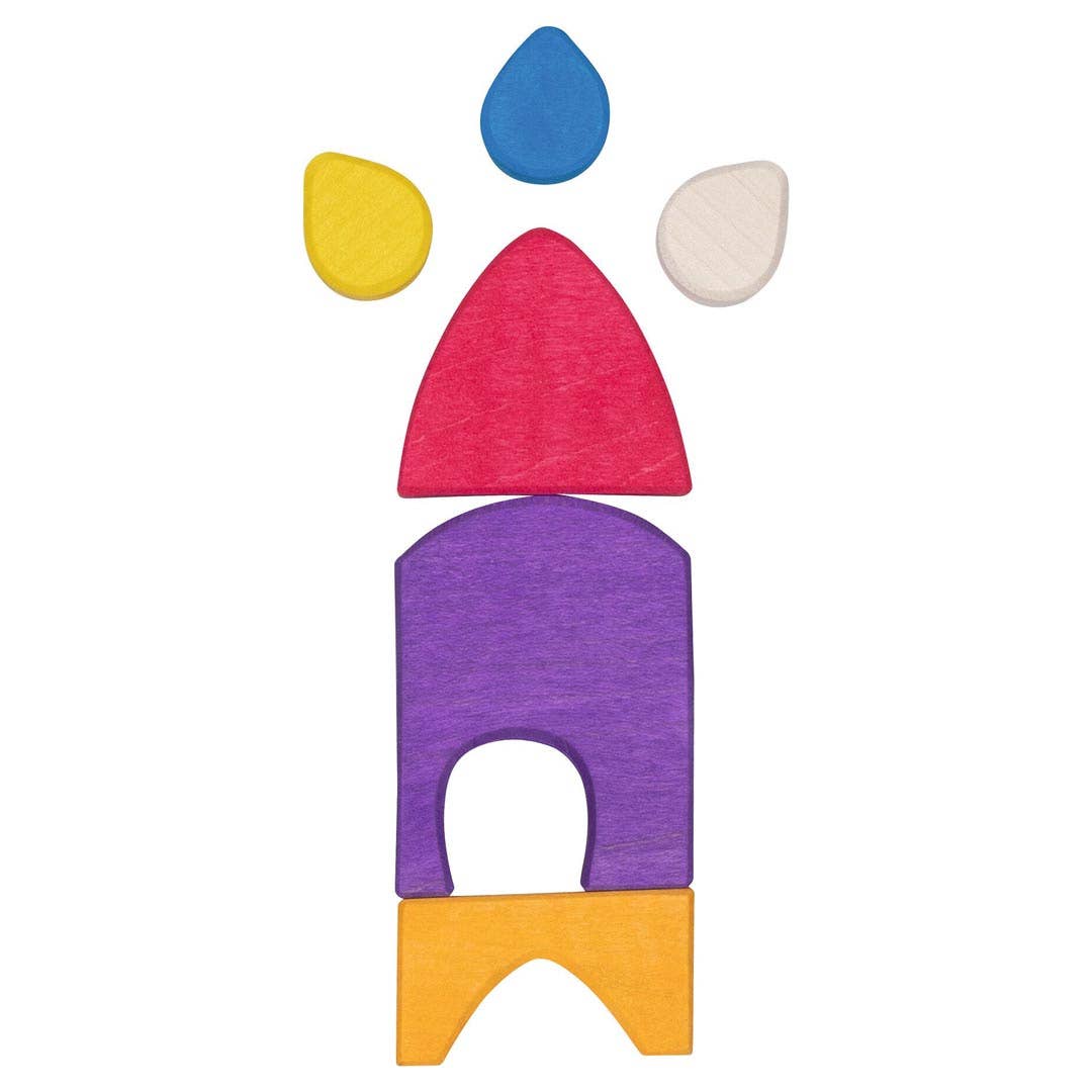 goki evolution Wooden Building Set – Morgana Color Village