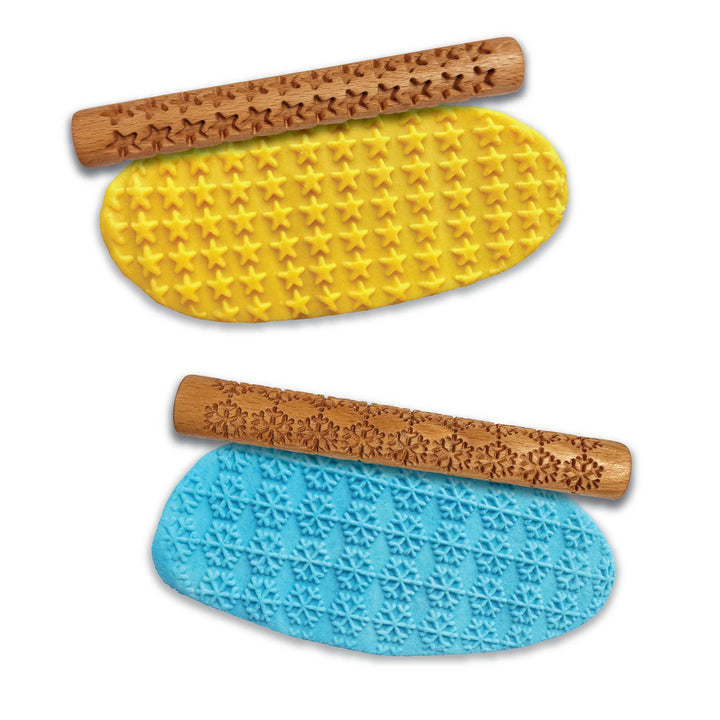 Wooden Rollers with Creative Embossments