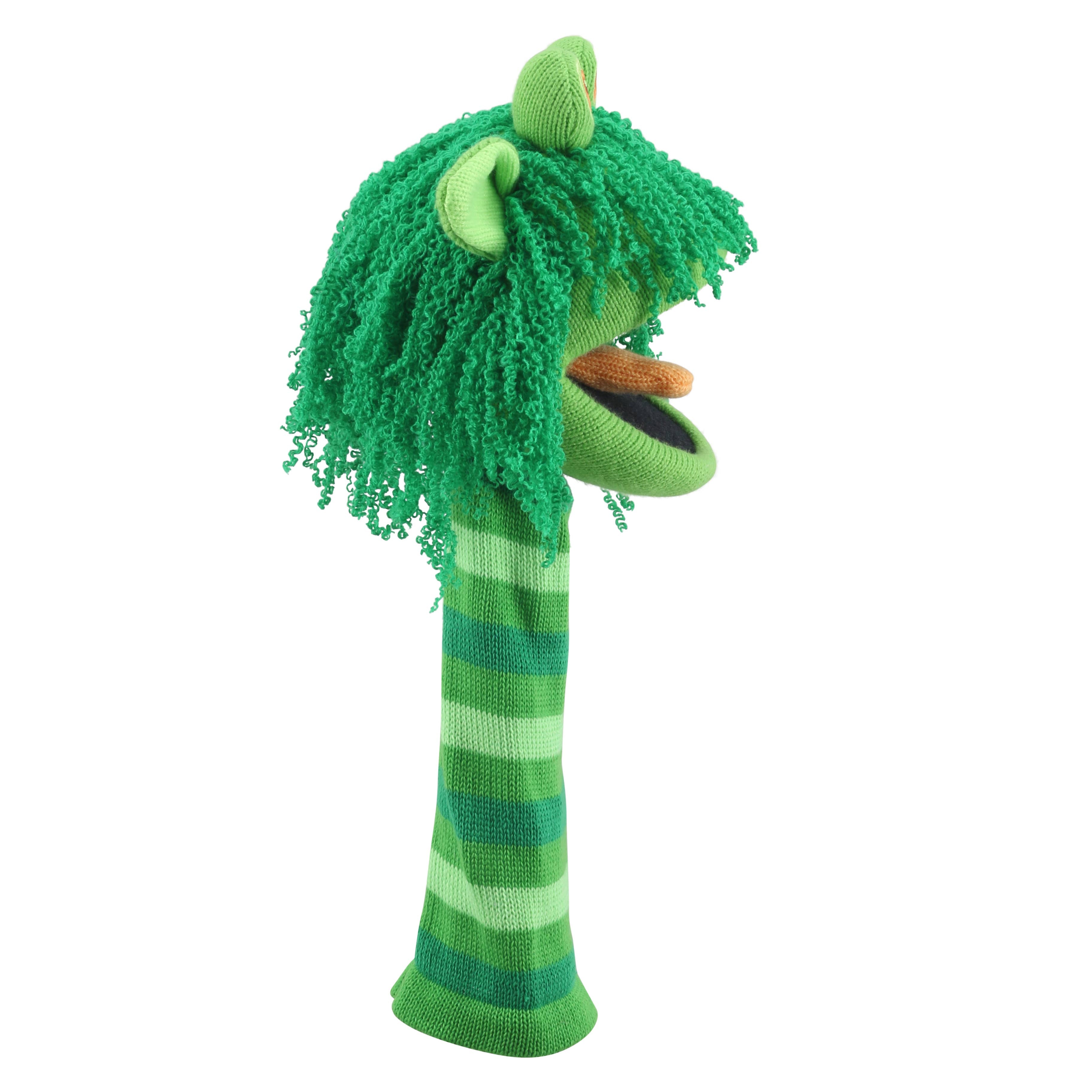 Squelch an ECO Knitted Puppet