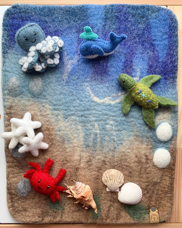 Felted Ocean Play Mat - Mat Only