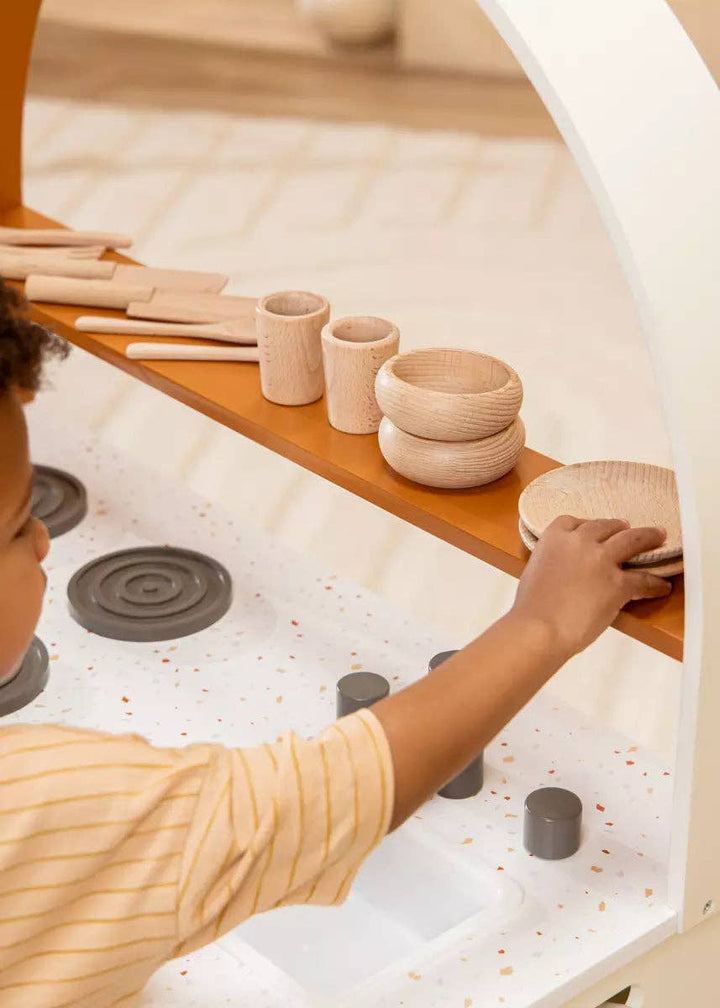 Wooden Dinnerware Playset, 12 pieces