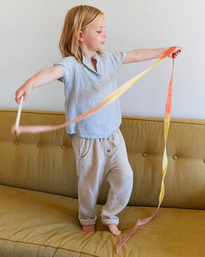 Boho Rainbow Silk Wand