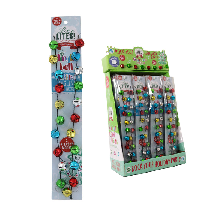 Lotsa Lites! Jingle Bell Flashing Necklace
