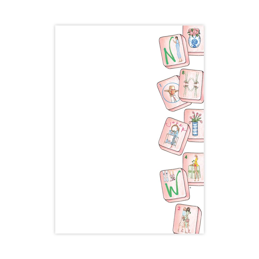 "PinkTiles" Mahjong Notepad