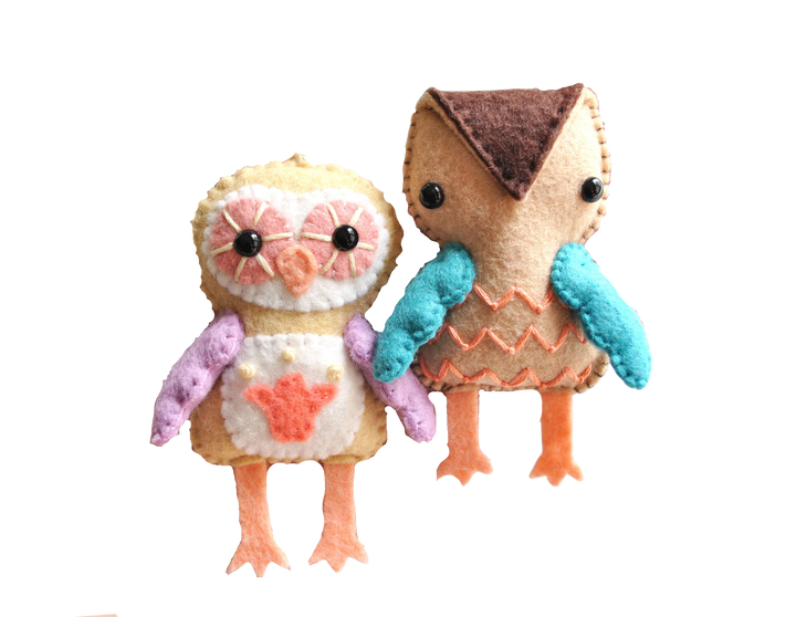 Owl Felt Ornament DIY Sewing Kit