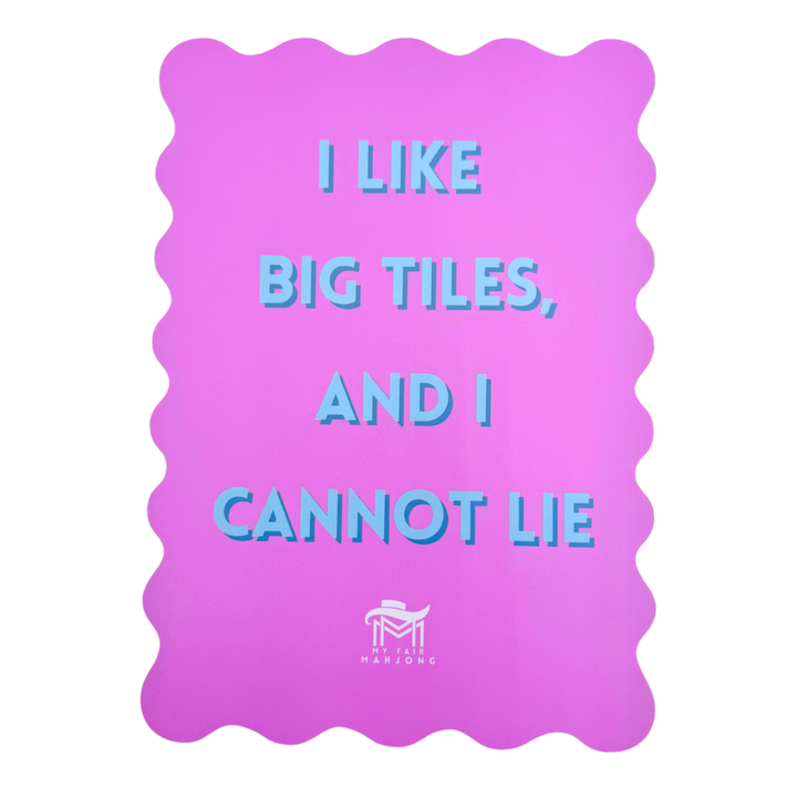 MAHJONG SHUFFLE CARD  |  Scalloped Edges &amp; Bright Colors