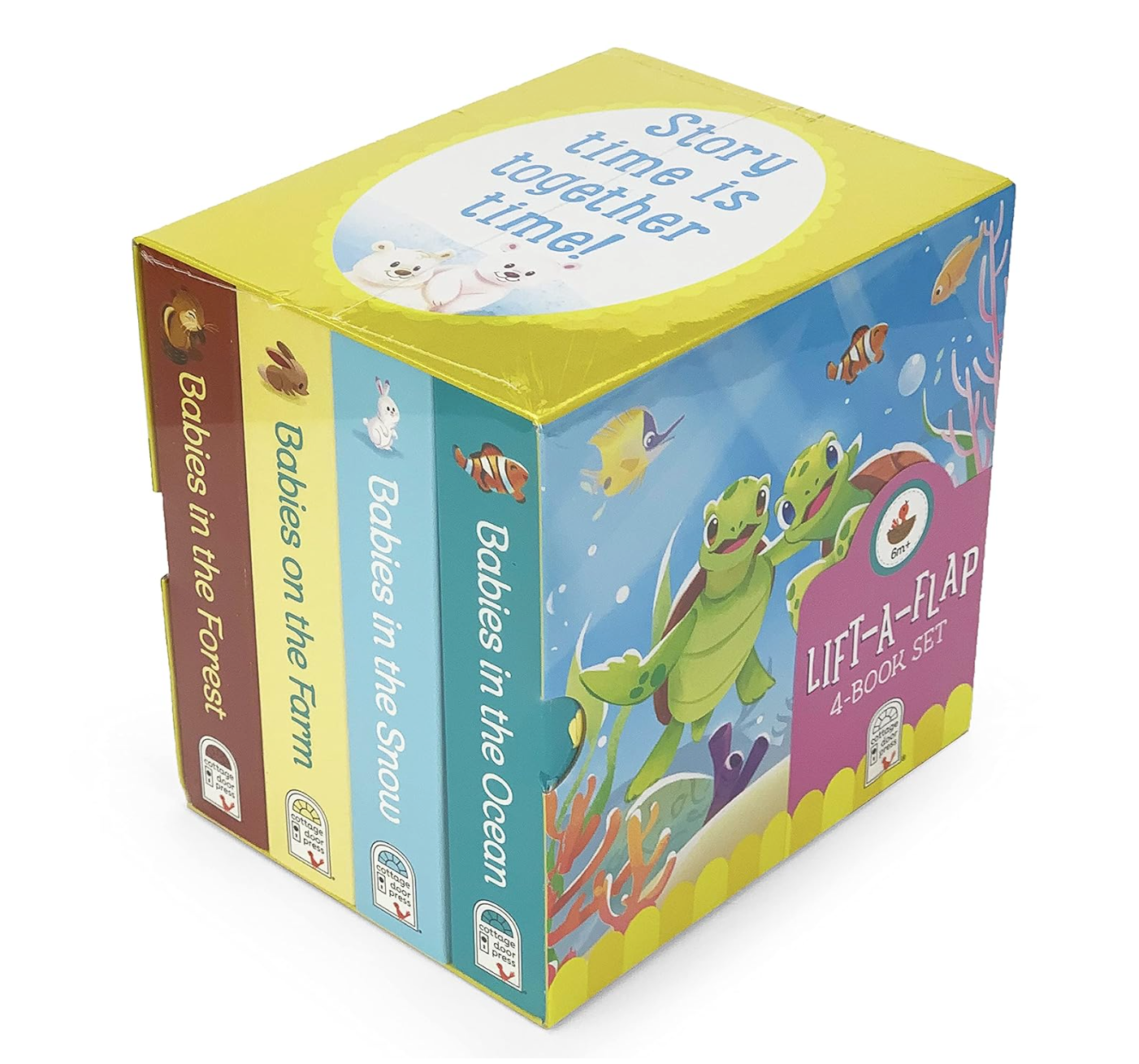 Animal Babies Lift-a-Flap 4-Book Gift Set
