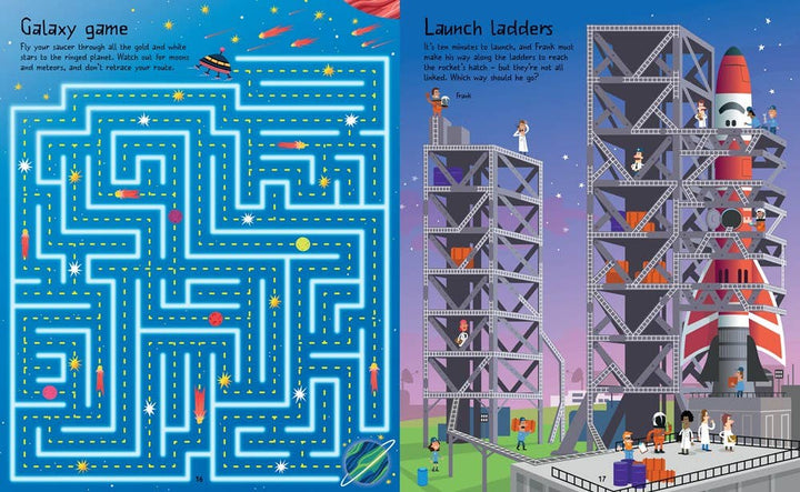 Space Maze Book by Usborne