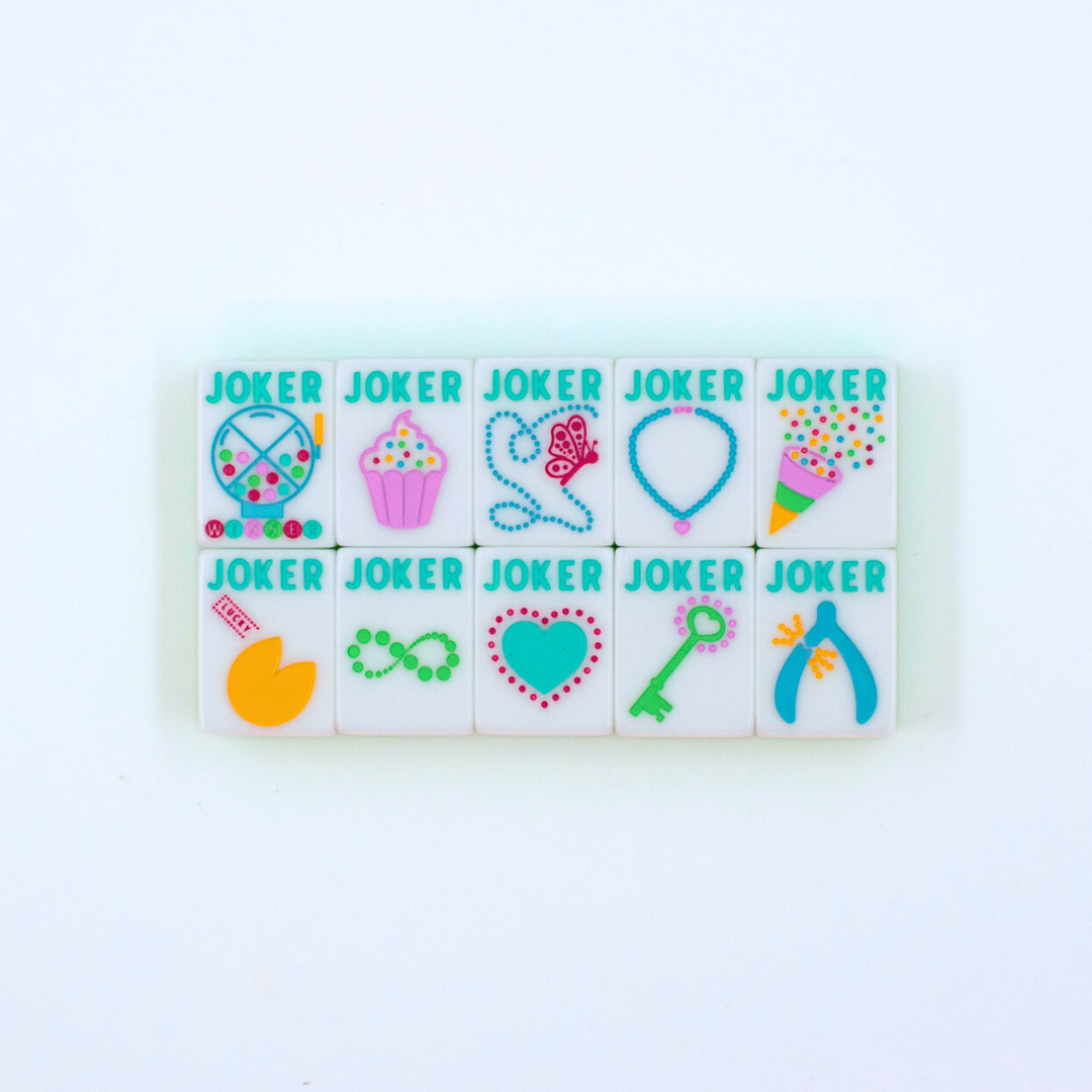 Confetti Series Tile Set in Lemon-Lime by My Fair Mahjong