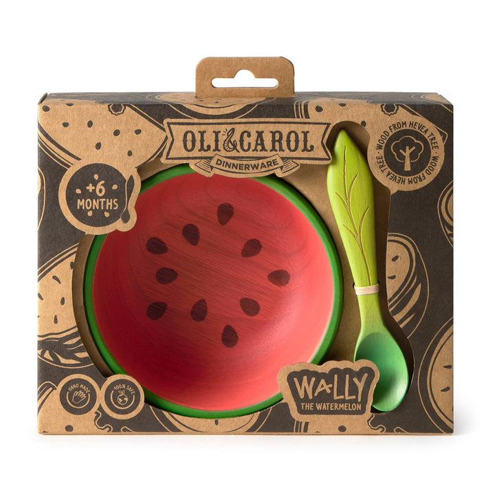 Wally the Watermelon Bowl &amp; Spoon Set