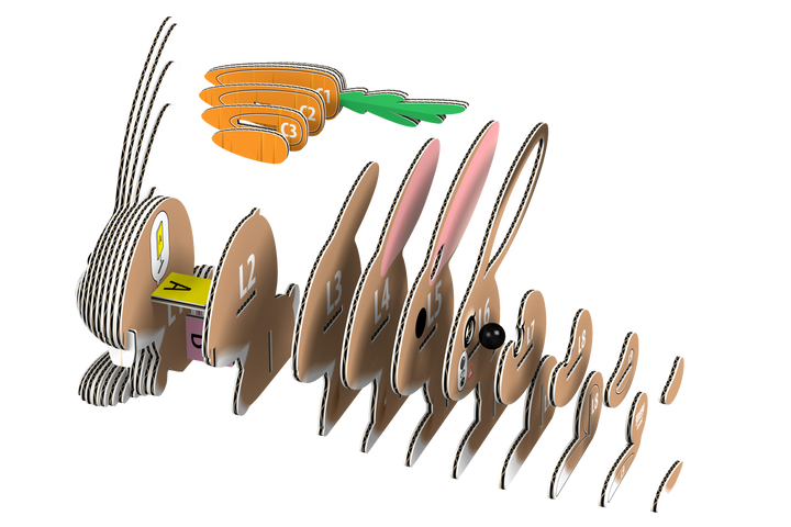 Rabbit 3D Puzzle