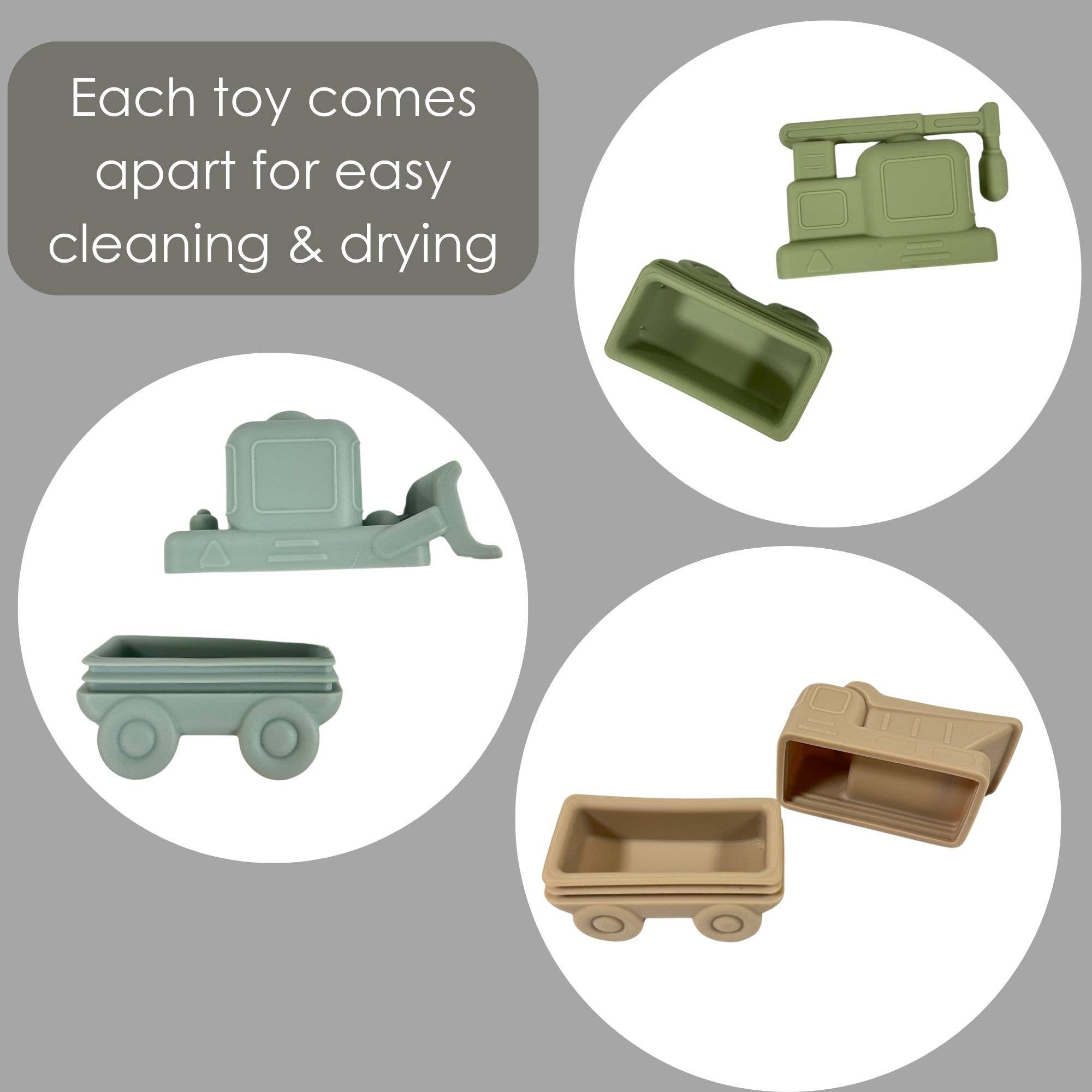 Ali+Oli Construction Bath Toys BPA-Free