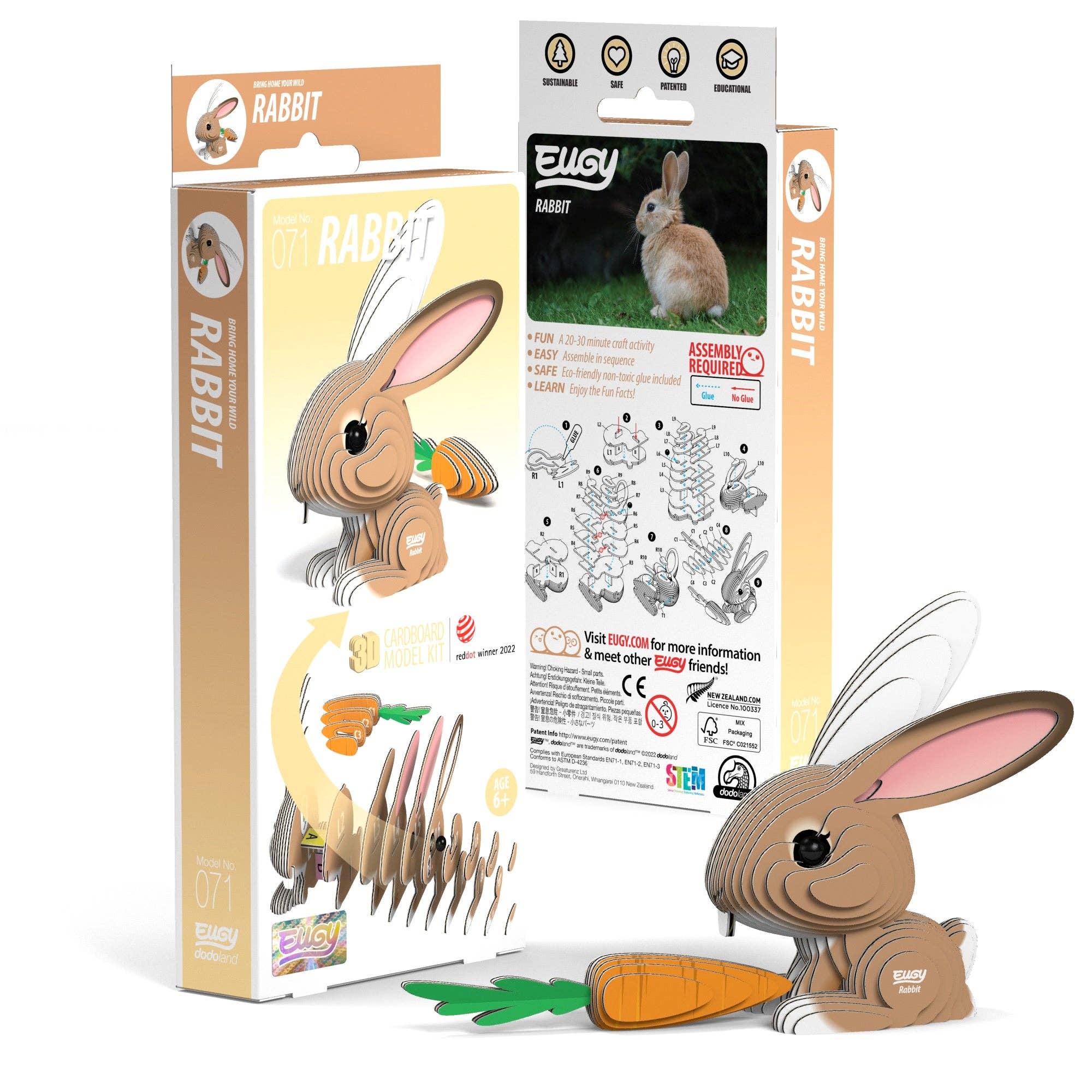 Rabbit 3D Puzzle
