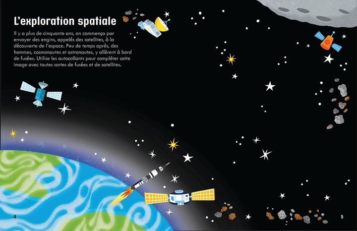 First Sticker Book Space by Usborne