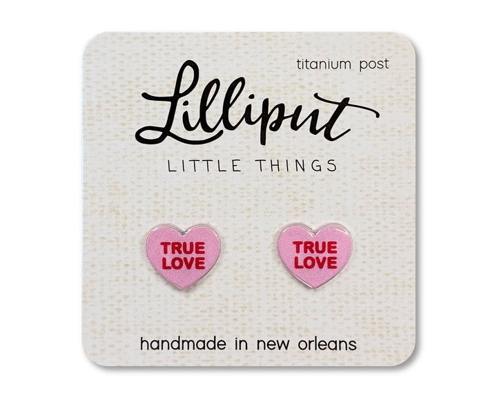 Conversation Heart Earrings // Valentines Day