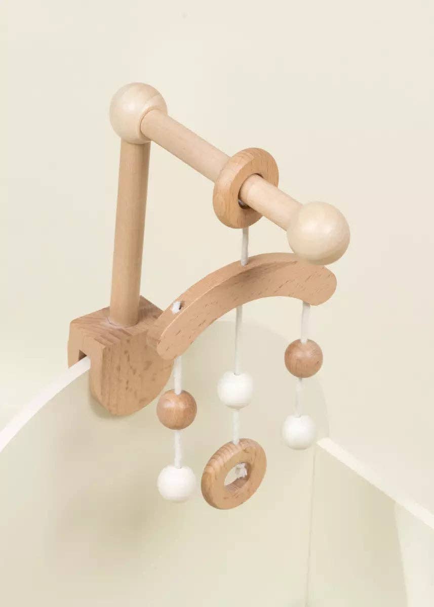 Wooden Crib with Accessories for Dolls