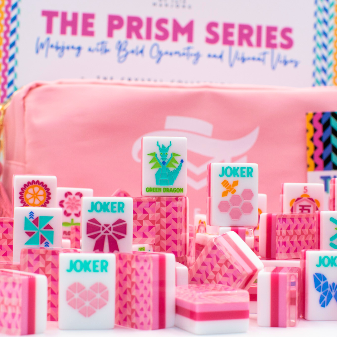 Prism Series Tile Set in Pink by My Fair Mahjong