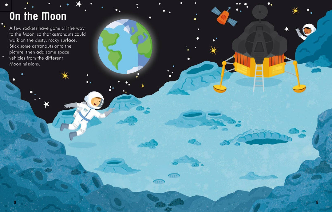 First Sticker Book Space by Usborne