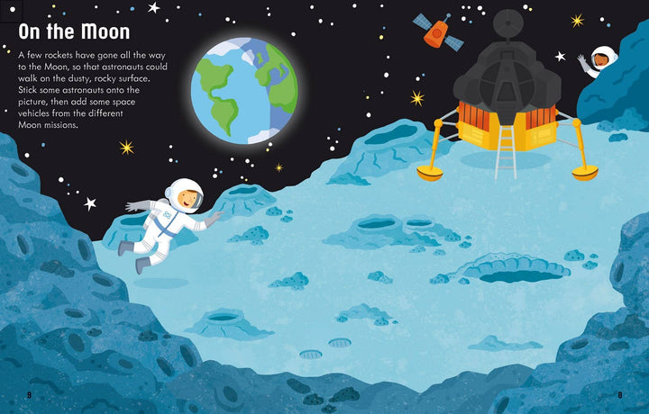 First Sticker Book Space by Usborne