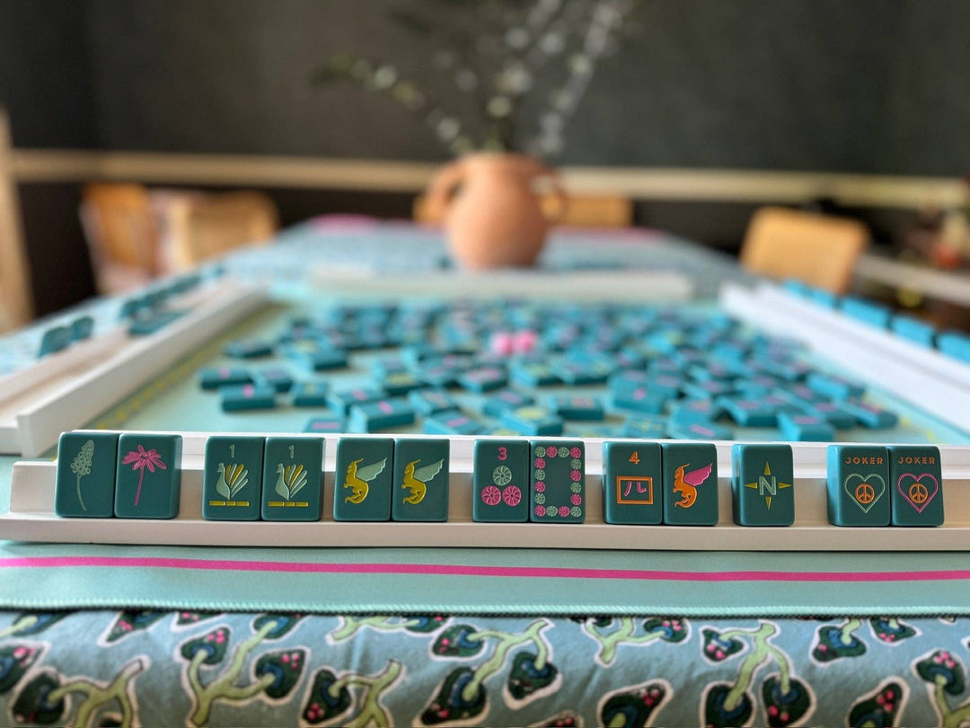 Mahjong Tiles - Totally Teal
