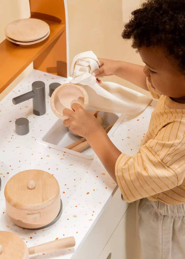 Wooden Dinnerware Playset, 12 pieces