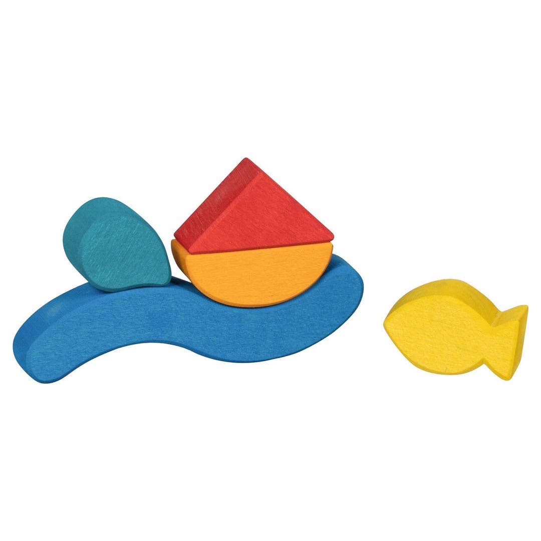 goki evolution Wooden Building Set – Water World