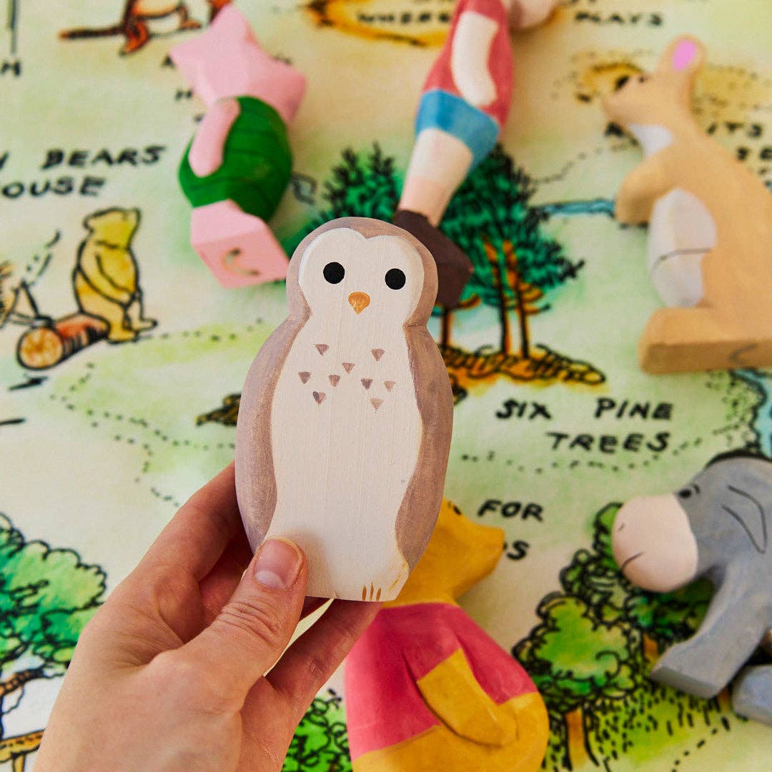 Owl Wooden Figure