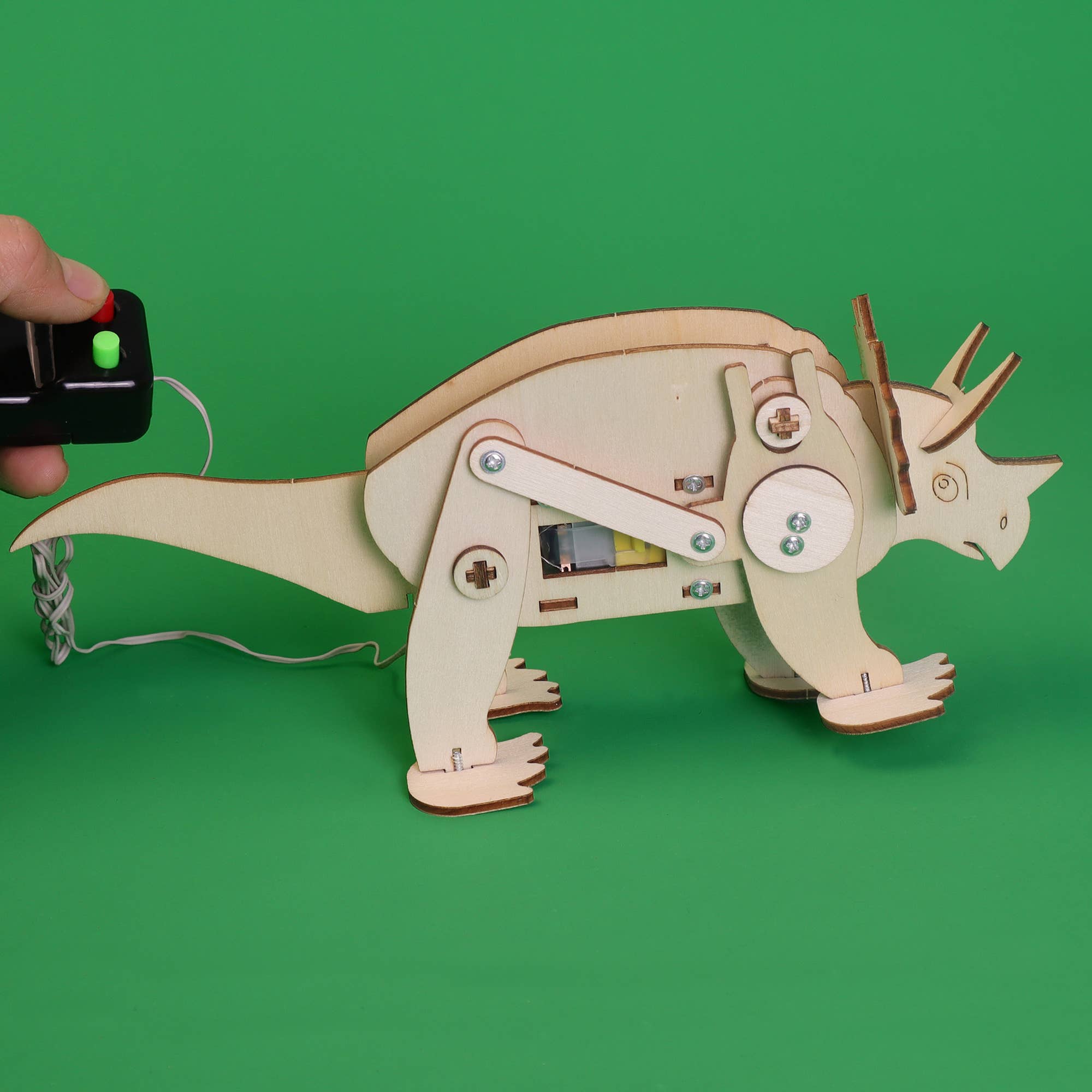 Dinosaur Robot DIY Kit - Triceratops, STEM Toy