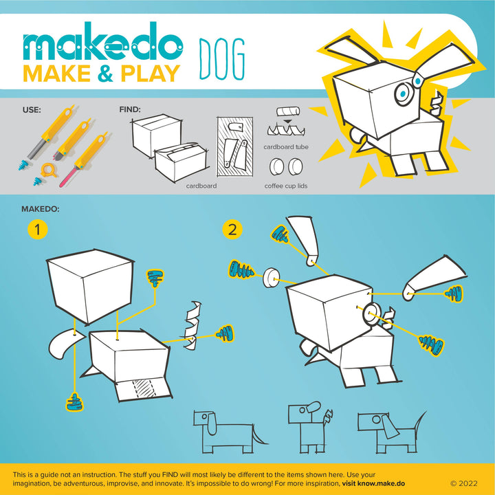 Discover Makedo Cardboard Construction Kit