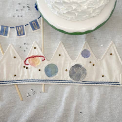 Space Themed Birthday Crown