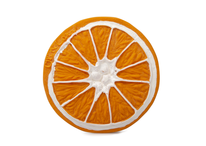 Clementino the Orange – Natural Rubber Teether & Bath Toy