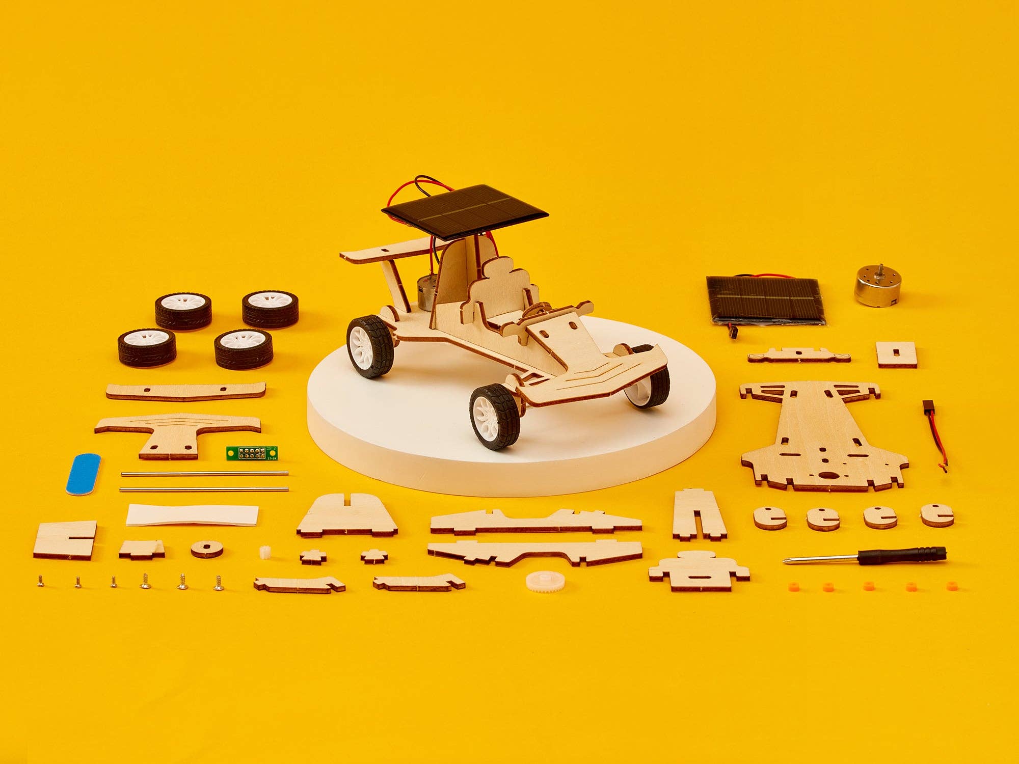 Solar Powered Race Car DIY Kit, STEM Toy