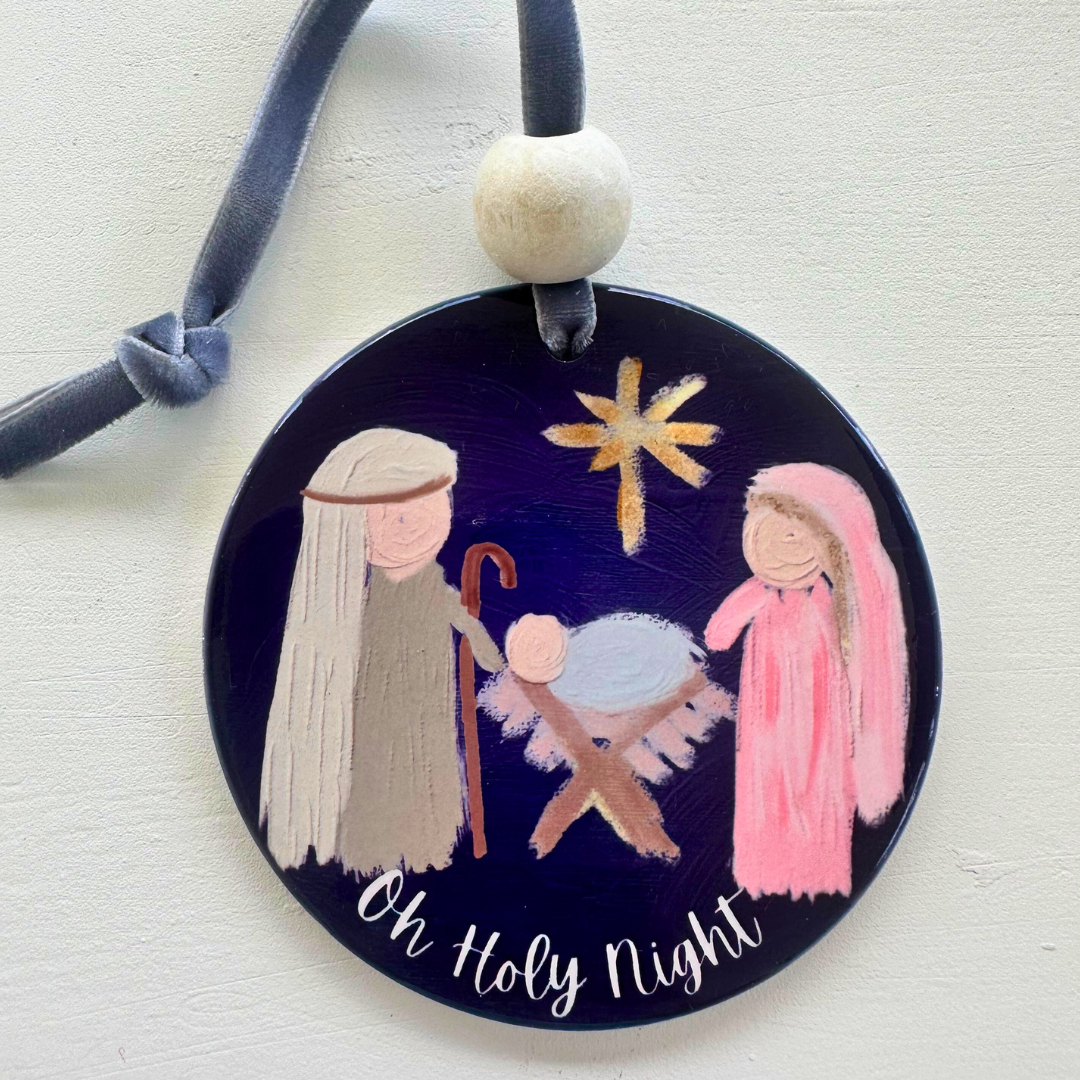 Christmas Ornament - O Holy Night Nativity