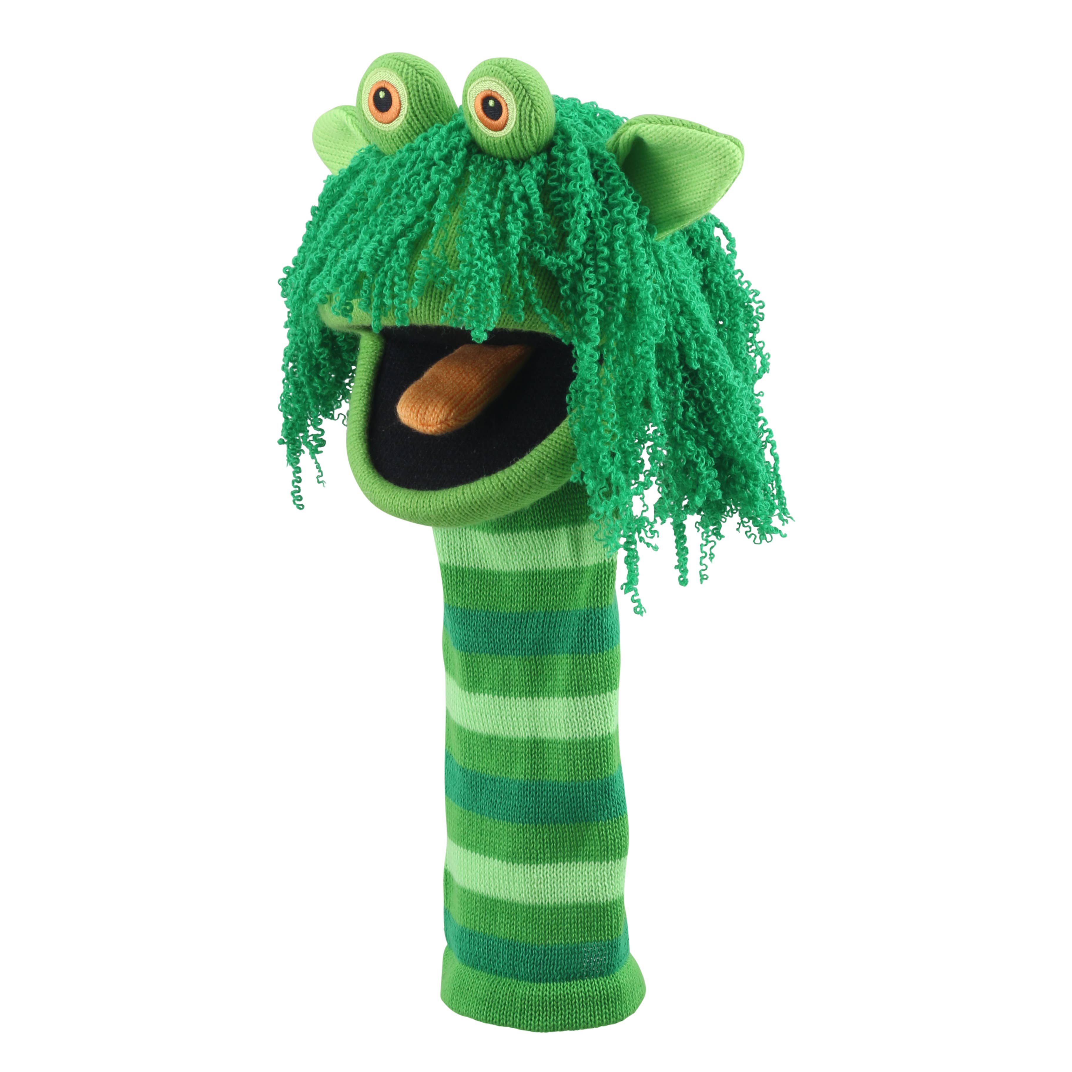 Squelch an ECO Knitted Puppet