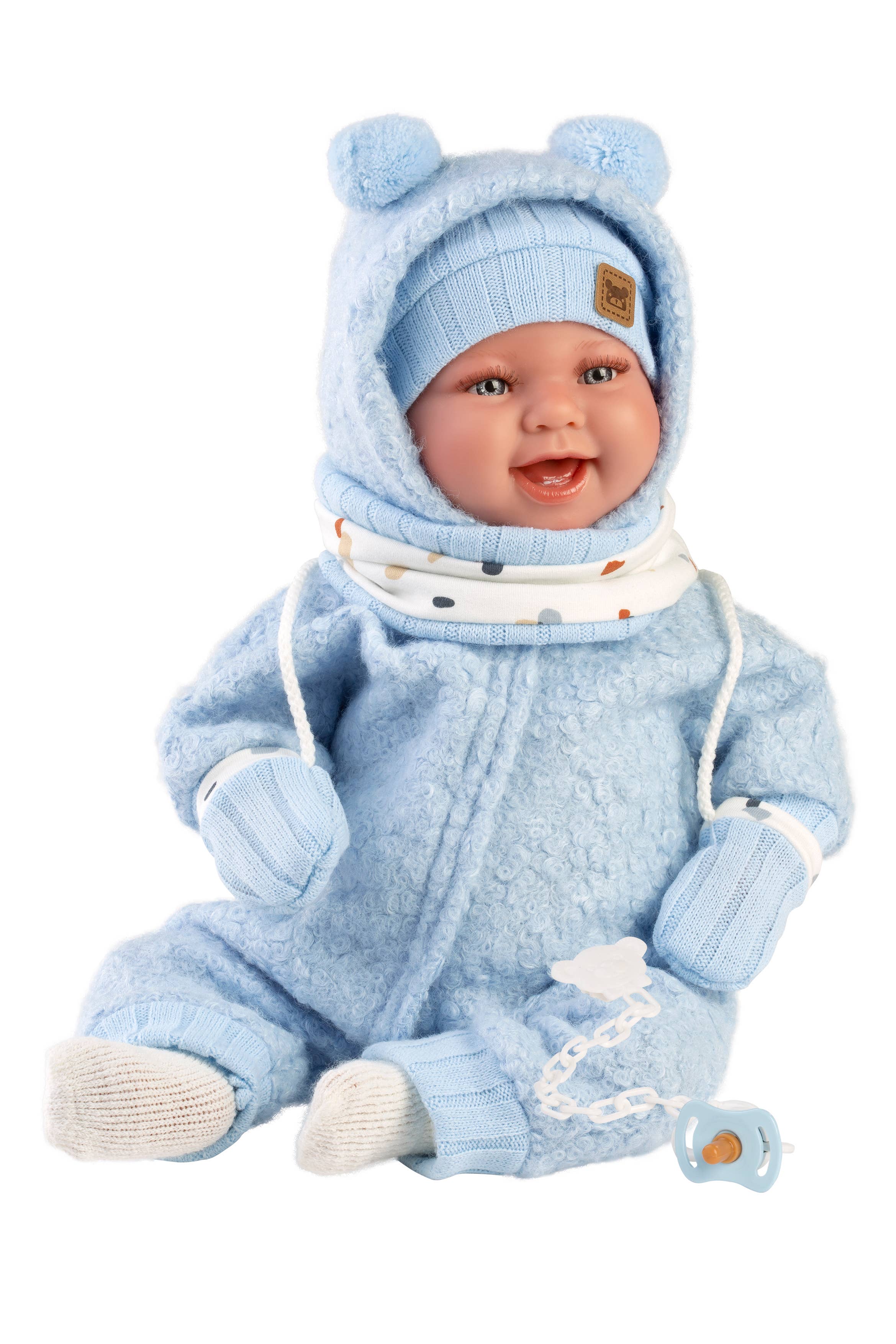 17.3" Soft Body Laughing Newborn Doll Theo