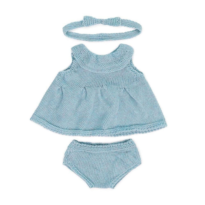 Knitted Dress &amp; Headband Set – 15” Doll