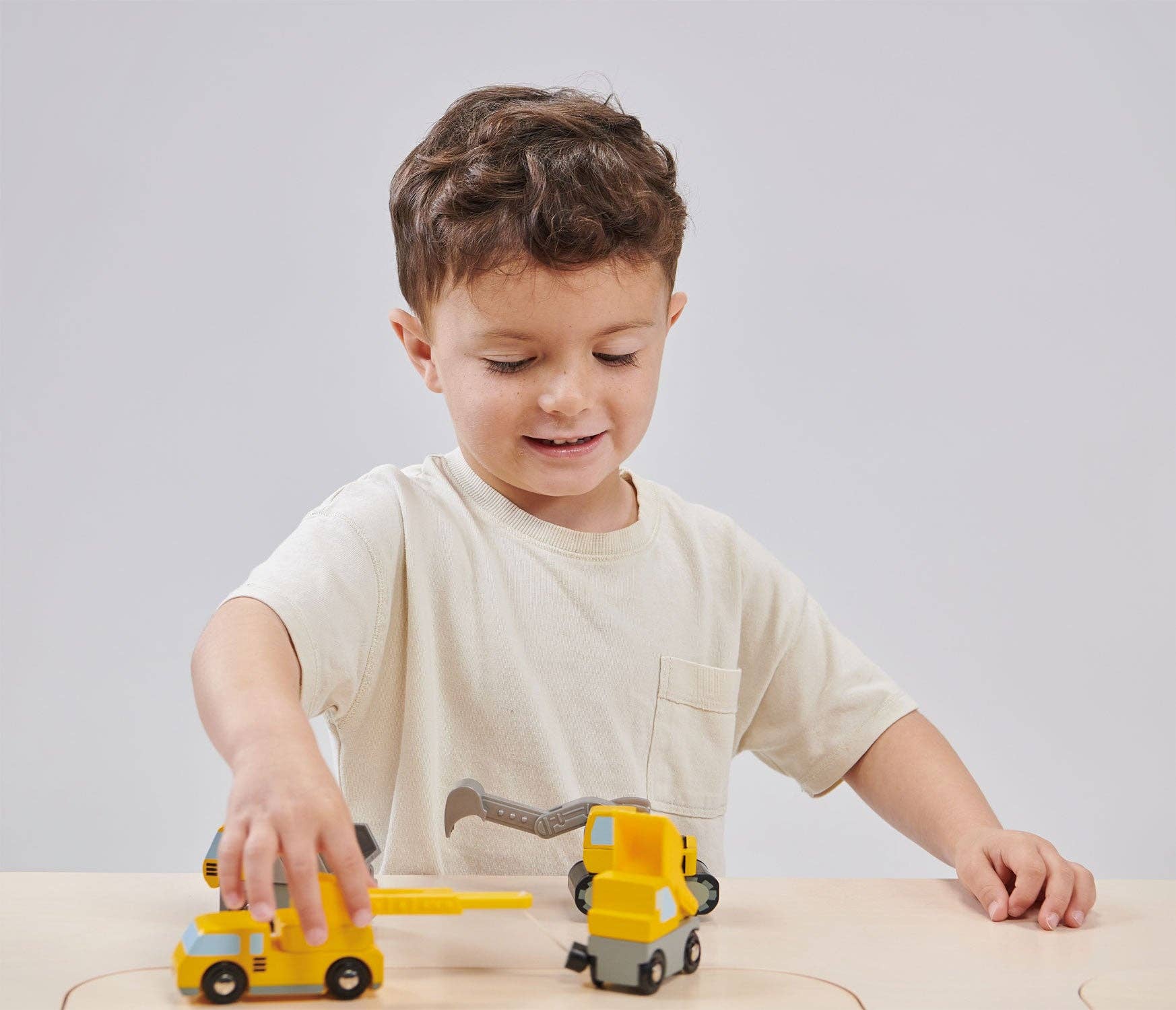 4-Piece Kids' Construction Vehicle Toy Set