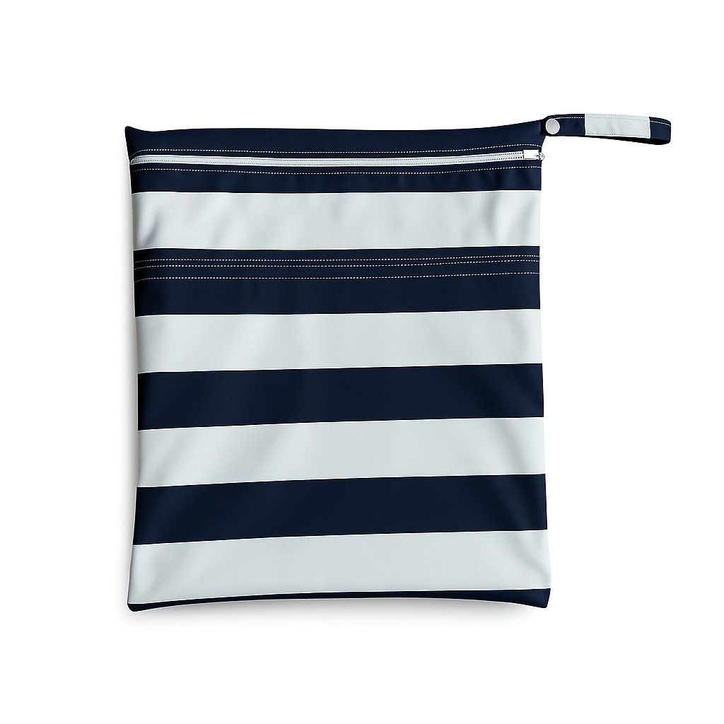 Navy Stripes Wet Bag