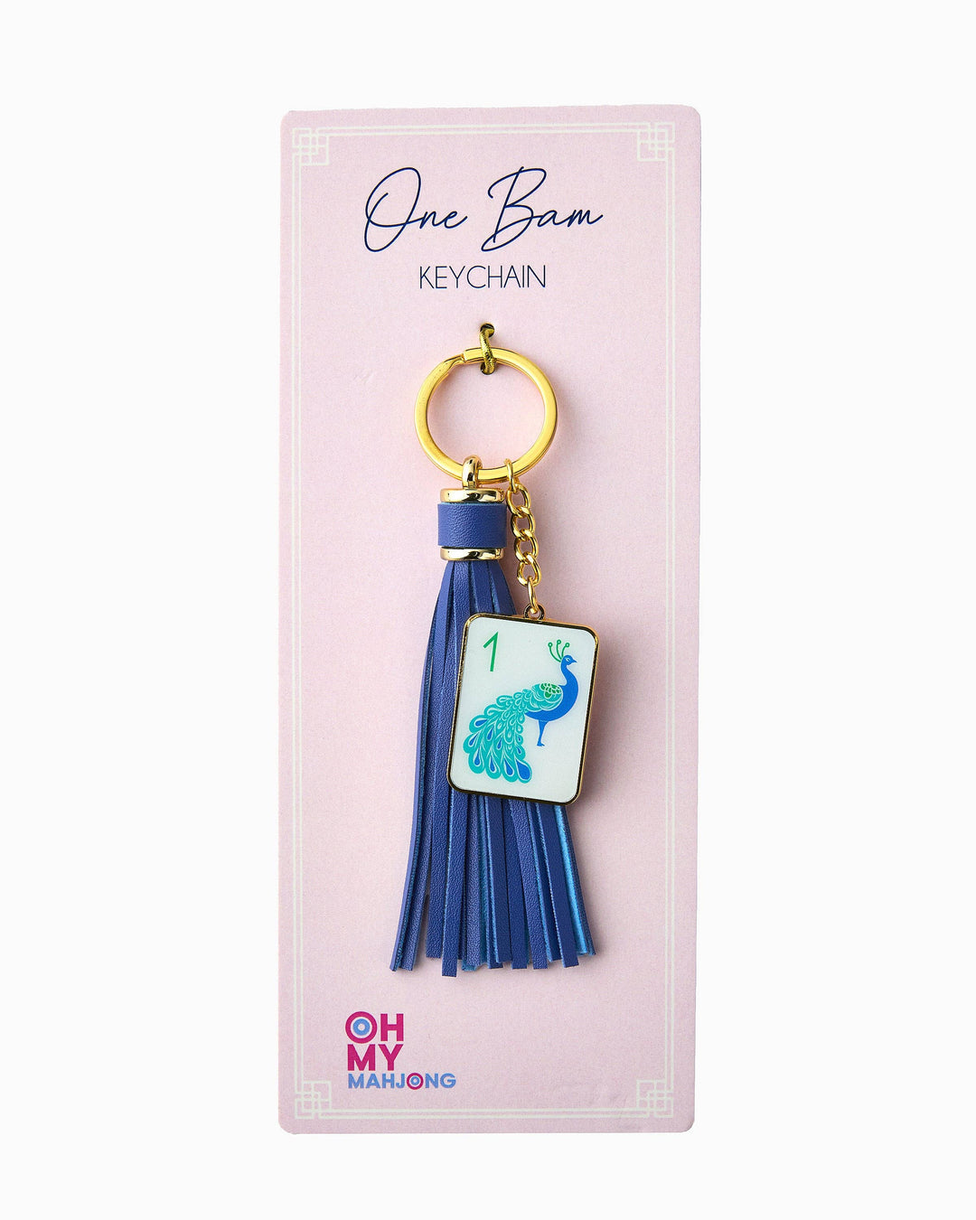 One Bam Keychain - Mahjong