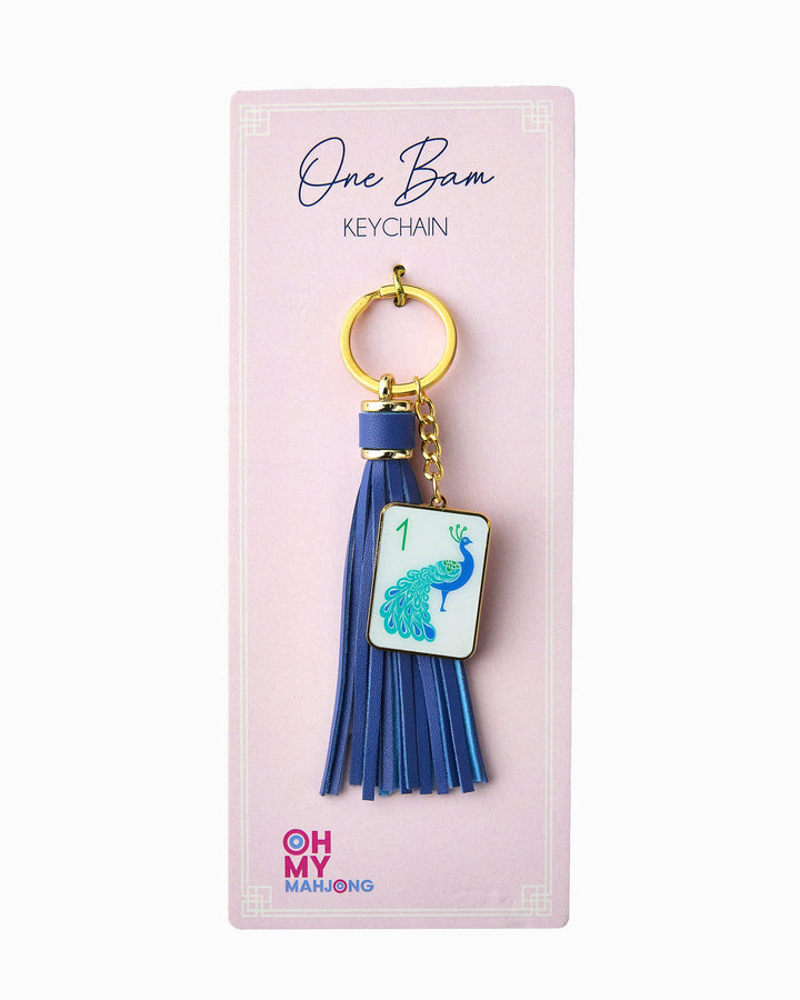 One Bam Keychain - Mahjong