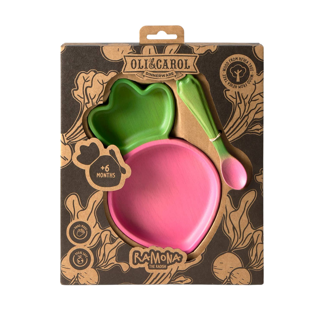 Ramona the Radish Plate & Spoon Set
