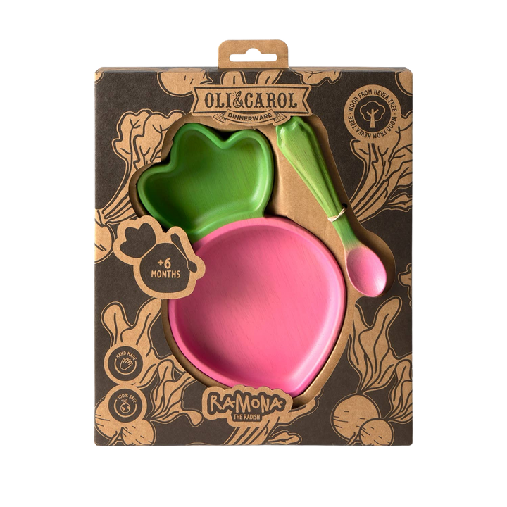 Ramona the Radish Plate & Spoon Set