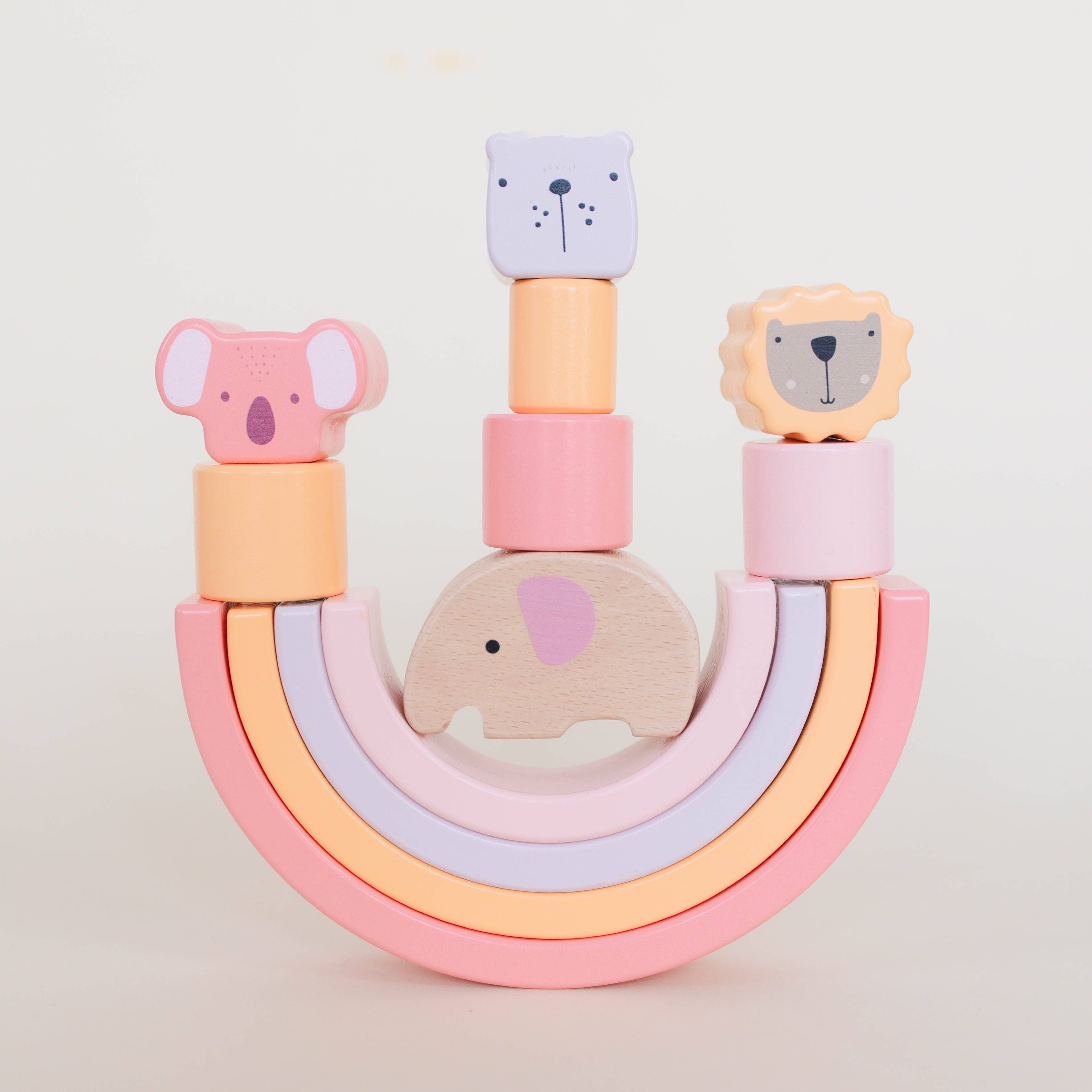 Animal Stacking Set - Pink