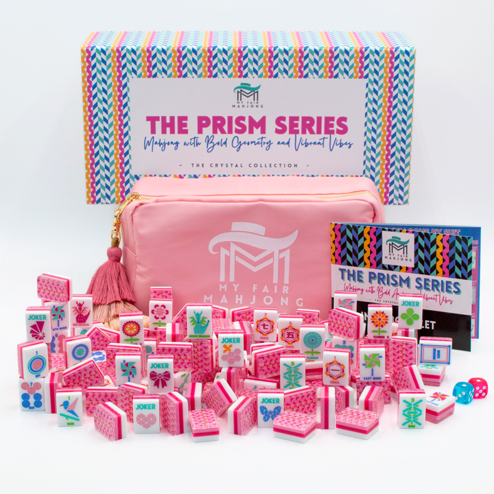Prism Series Tile Set in Pink by My Fair Mahjong