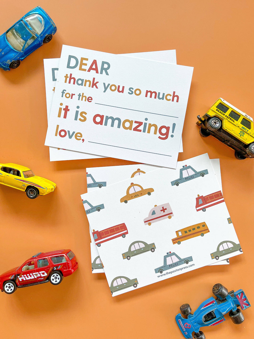 Kids Fill-in-the-blank Thank You Notes