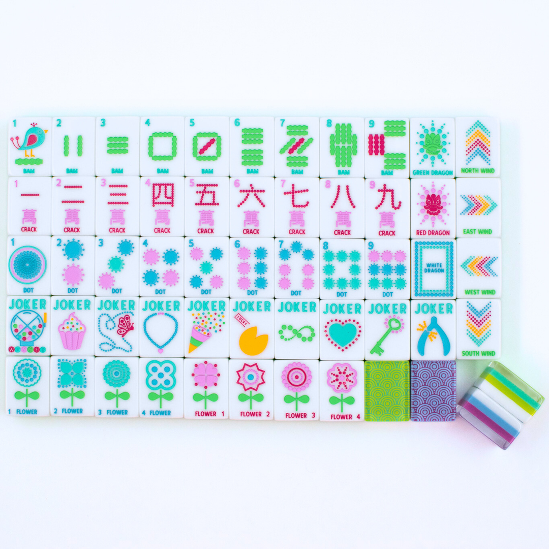 Confetti Series Tile Set in Purple by My Fair Mahjong