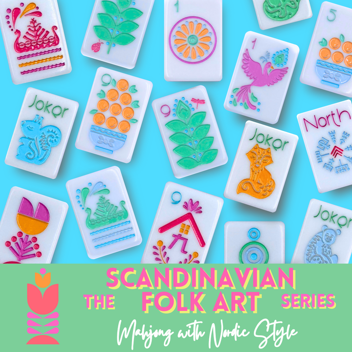 THE SCANDINAVIAN FOLK ART SERIES | Mahjong with Nordic Style