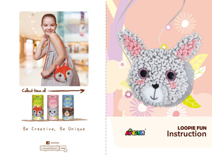 Avenir - Loopie Fun Plush Bag BUNNY