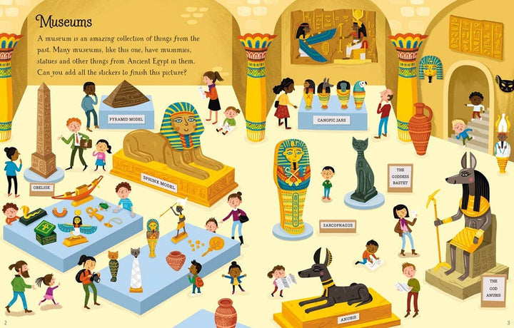 First Sticker Book Museums by Usborne