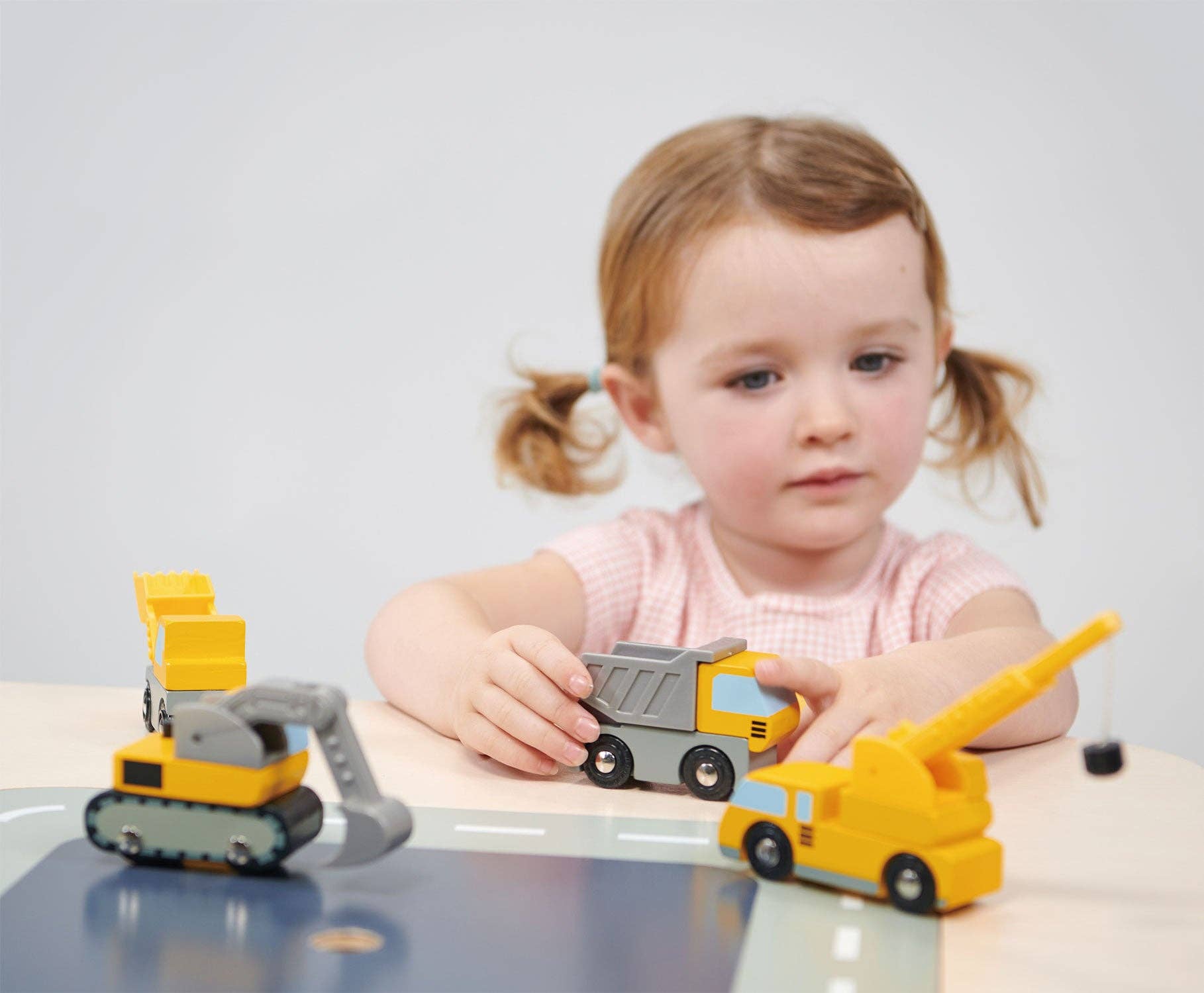 4-Piece Kids' Construction Vehicle Toy Set